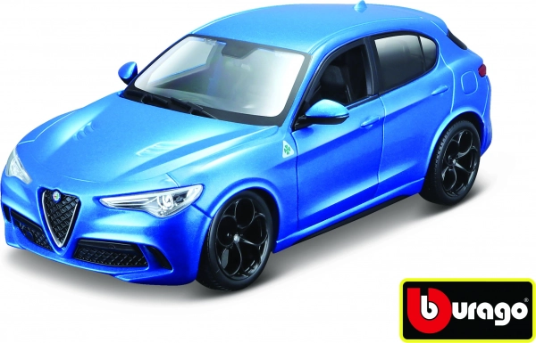 Bburago 1:24 Alfa Romeo Stelvio bleu 18-21086
