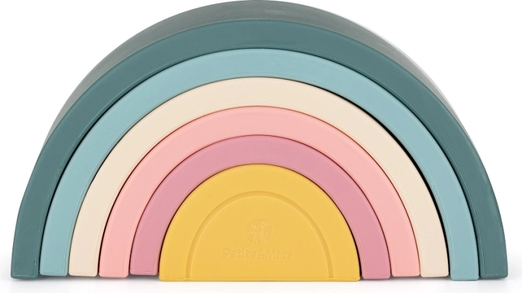 Arc-en-ciel pliable en silicone PETITE&MARS Misty Green 12m+