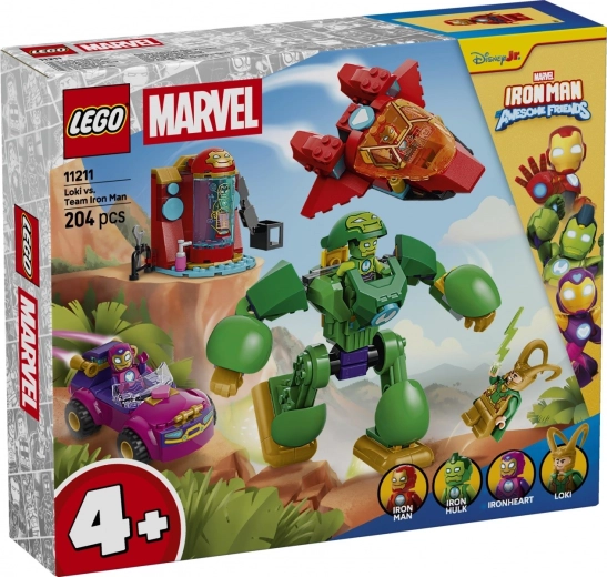 Set de construction LEGO Marvel Loki contre l’équipe d’Iron Man