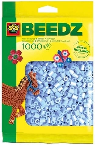 SES Creative perles à repasser – bleu clair, 1000 pcs