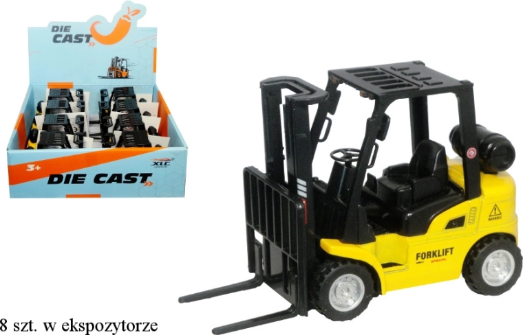 Chariot élévateur à fourche – modèle plastique-métal avec moteur à rétrofriction