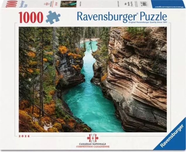 Puzzle Ravensburger Canadian Nationals : cascade Athabasca – 1000 pièces