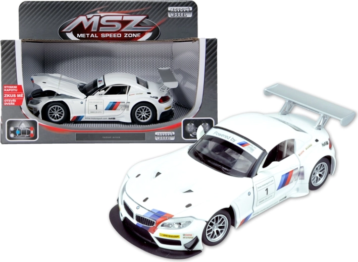 Modèle réduit en métal 1:24 BMW Z4 GT3 avec lumière et son
