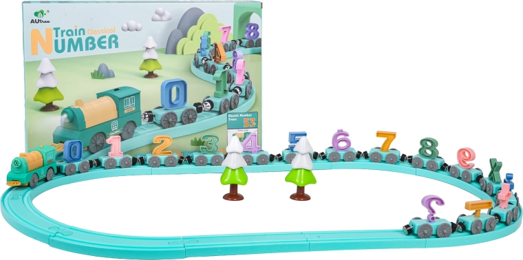 Train mathématique avec 53 pièces
