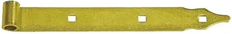 Charnière à bande 400 × 3,0 mm avec œillet pour axe 10 mm, zingage jaune