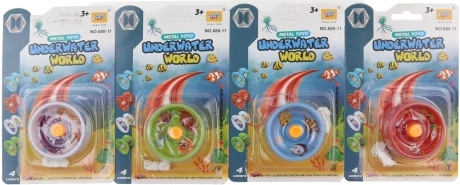 Yo-yo en métal à motif monde marin