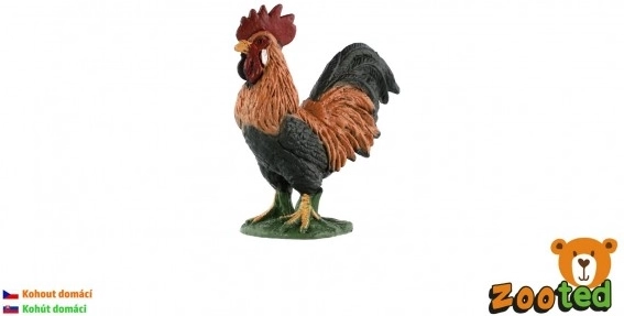Figurine en plastique coq 5cm