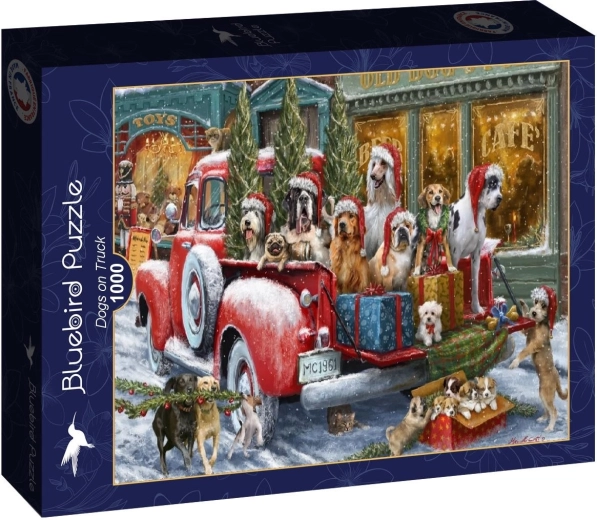 Puzzle Bluebird Chiens dans un camion 1000 pièces