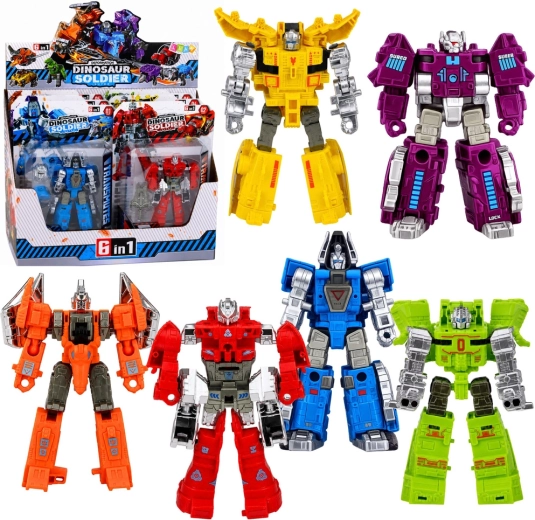 Dinosaure robotique 2-en-1 avec parties mobiles, figurine mix - 1 pièce
