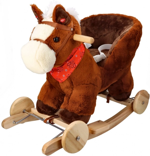 Cheval à bascule avec roulettes et siège