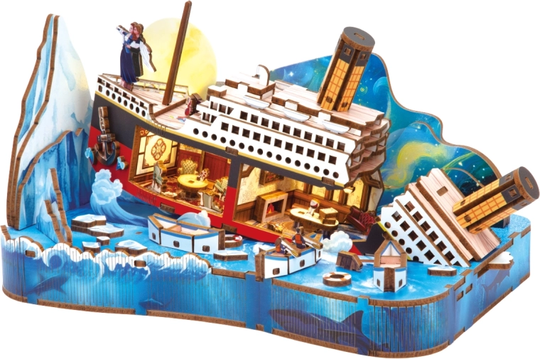 2Kids Toys puzzle 3D en bois scène miniature Titanic - 1 pièce
