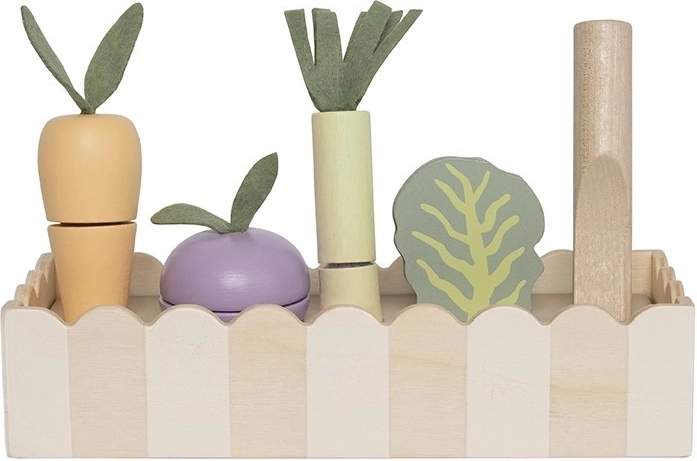 JaBaDaBaDo légumes en bois à découper dans une boîte