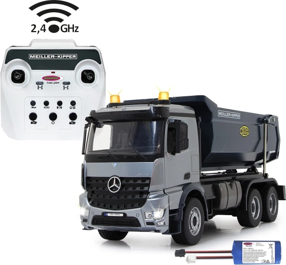 Camion-benne radiocommandé Mercedes-Benz Arocs Meiller Metal 1:20