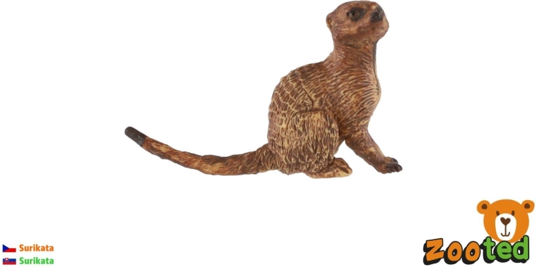 Figurine de suricate brun clair 6 cm