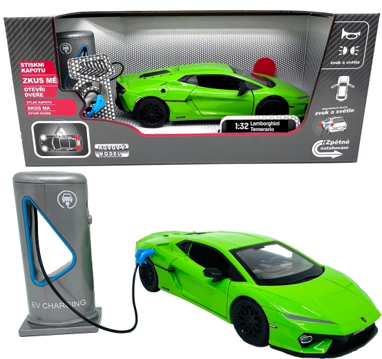Modèle métallique Lamborghini Temerario 1:32 avec lumière et son