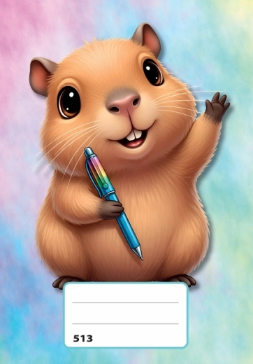 Cahier A5 ligné capybara - 1 pièce