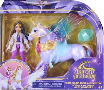 Unicorn Academy ailes magiques Wildstar et Sofia 11 cm