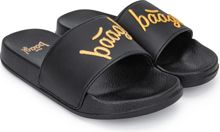 Chaussons Baagl logo or, taille 34