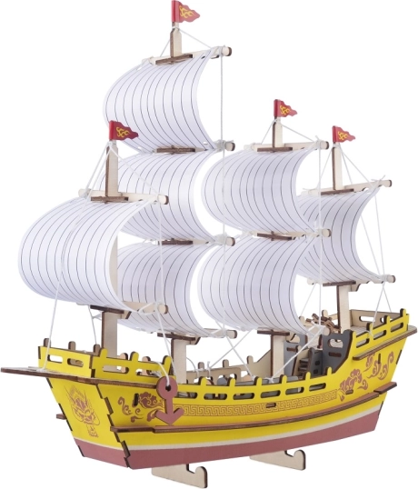 Construction en bois puzzle 3D Bateau de commerce