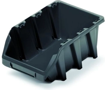 Boîte de rangement en plastique Bineer Long 120 × 77 × 60 mm noire