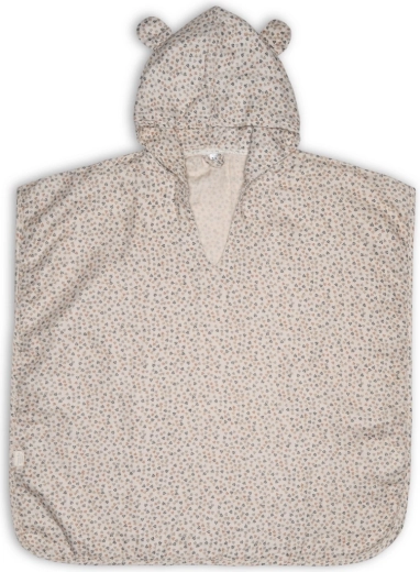 Poncho en mousseline Nuuuroo Flor Mix Leaf 1–2 ans