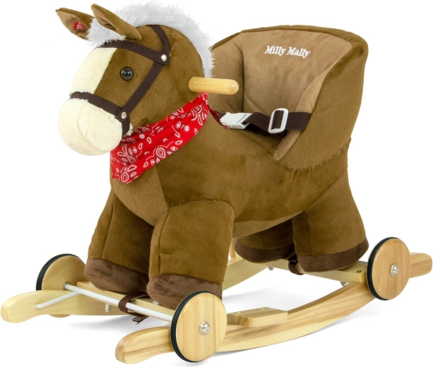 Milly Mally cheval à bascule Polly marron foncé