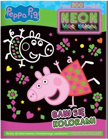 Peppa Pig – La puissance néon des couleurs (coloriages avec autocollants)