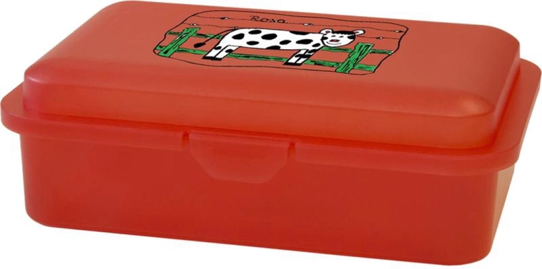 Boîte à goûter en plastique avec motif 16 × 11 × 5,5 cm