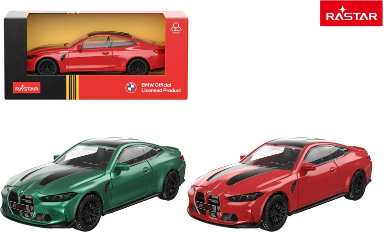 Petite voiture en métal Rastar BMW M4 CS 1:43 verte - 1 pièce