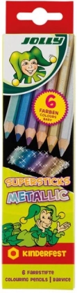 Crayons de Couleur Supersticks Métalliques