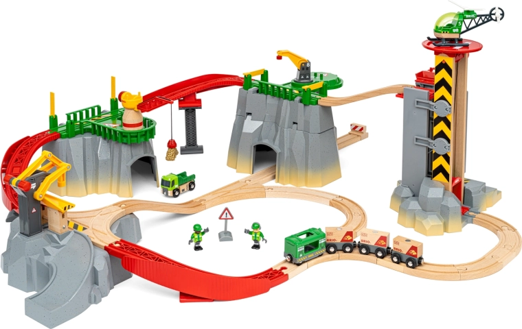 BRIO World – Coffret de train de marchandises en montagne