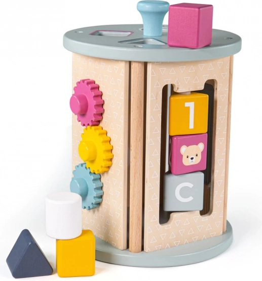 Cylindre d’activités moteur BIGJIGS TOYS en bois FSC