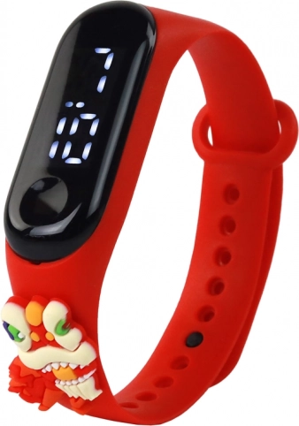 Montre pour enfants avec écran tactile Dragon Rouge
