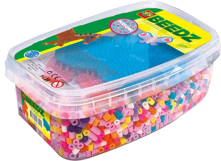 Perles à repasser parfumées en boîte, 5000 pièces avec 2 plaques