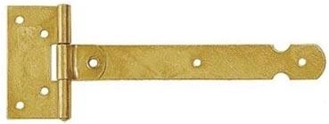 Charnière de portail 100 × 25 × 1,5 mm, acier zingué jaune