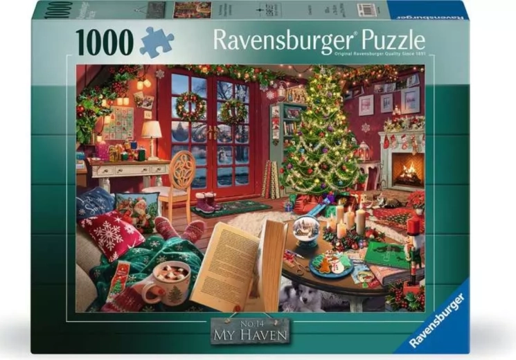 Puzzle Ravensburger My Haven : Vestibule de Noël 1000 pièces