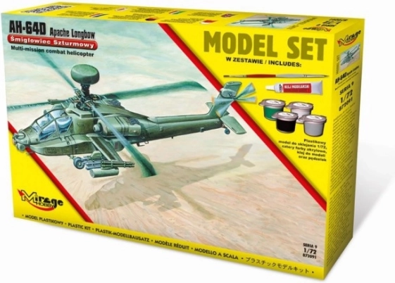 AH-64D Apache Longbow hélicoptère d’attaque américain – maquette 1:72