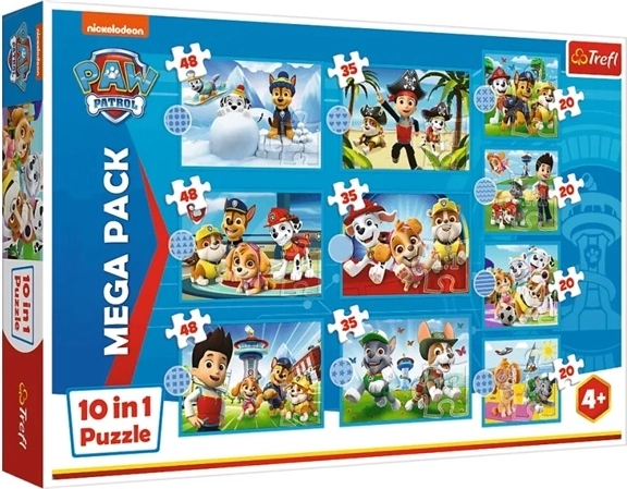 Puzzle 10 en 1 Équipe soudée de la Pat’ Patrouille