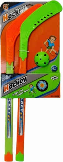 Set de hockey pour enfants – crosses réglables, balle et palet