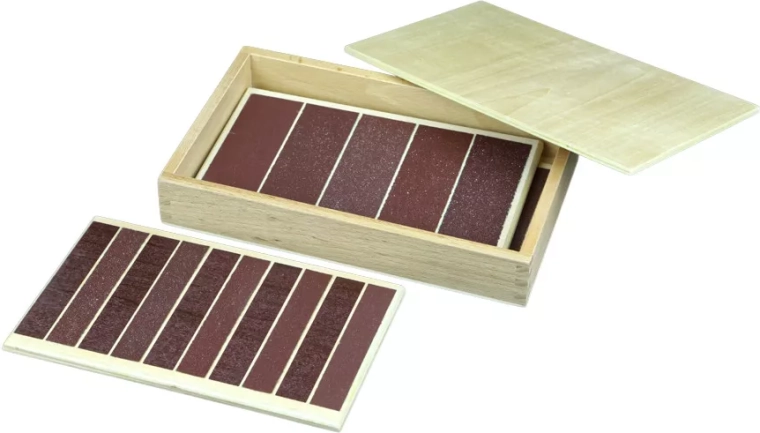 Plaquettes tactiles Montessori