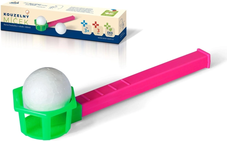 MAGIC BALL – balle soufflante magique – casse-tête rose pour exercices de respiration