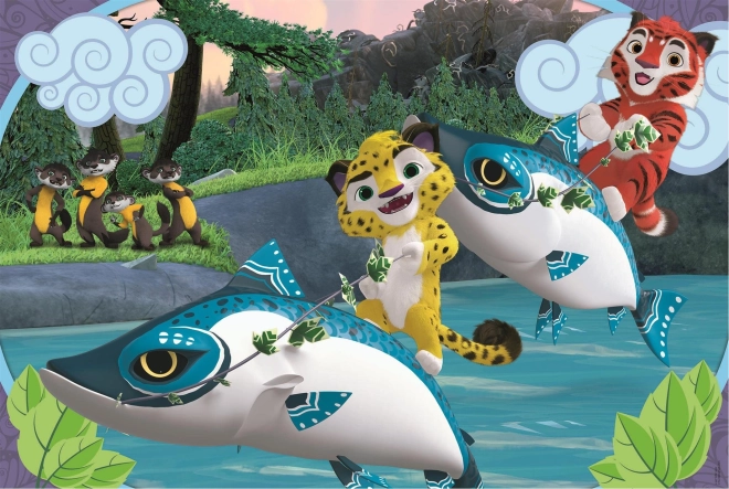 Puzzle CLEMENTONI Leo et Tig sur l’eau MAXI 24 pièces