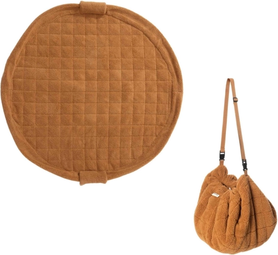 Play&Go Noomad soft teddy tapis d’éveil et sac à jouets brown