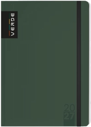 Agenda hebdomadaire A6 Verde vert 2027