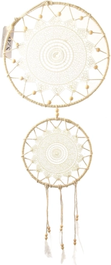 Attrape-rêves beige 100 cm
