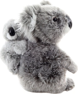 Koala en peluche avec son petit, 25 cm
