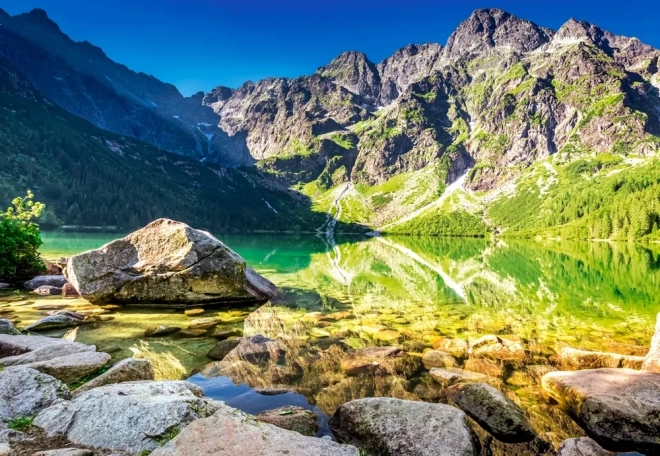Puzzle 1500 pièces Morskie Oko – lever du soleil, Tatras