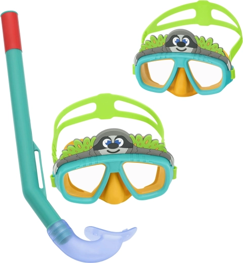 Set de snorkeling enfant Bestway paresseux, turquoise