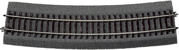 Roco Line rail courbe avec ballast