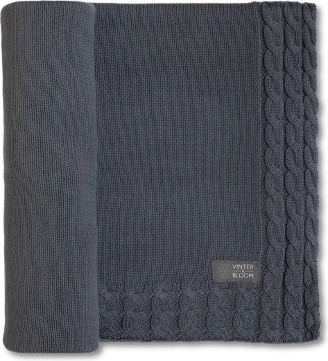 Couverture Vinter & Bloom Joy organic steel grey